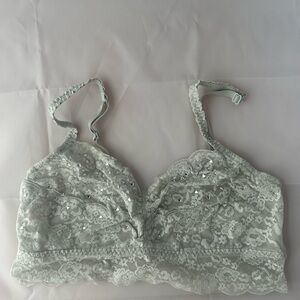Victoria's Secret Lace Bralette - Light Gray